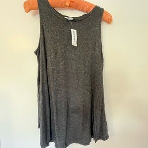 NEW! Old Navy Women's Charcoal with Gold Highlights Tank Top- Small/Petite